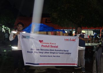 Hutama Karya Salurkan Bantuan Korban Banjir dan Tanah Longsor