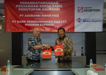 Asuransi Sinar Mas Jalin Kerjasama dengan PT Bank Perekonomian Rakyat Modern Express