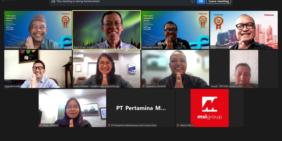 Komitmen Tinggi pada GRC, PertaMC Jadi Kandidat Raih TOP GRC Awards 2024