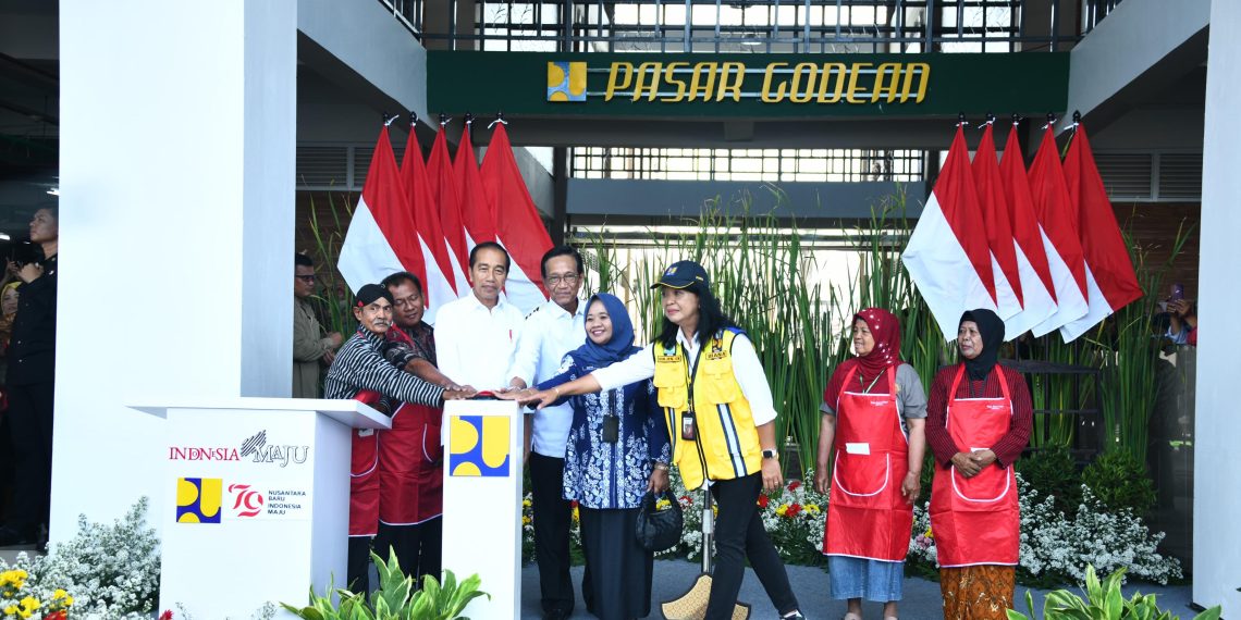 Pasar Godean Diresmikan Presiden Jokowi