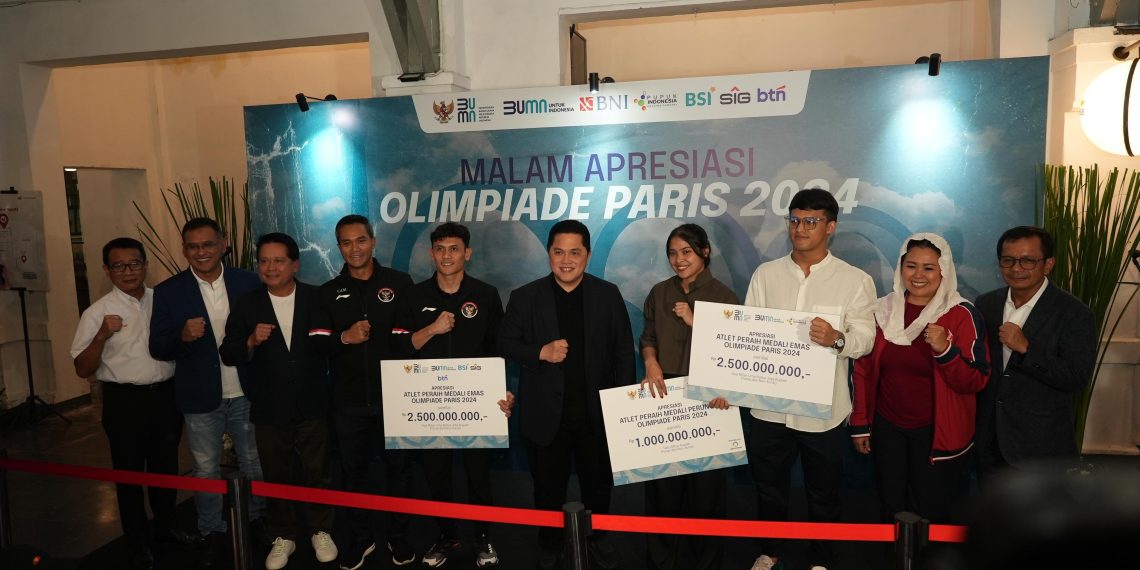 Bonus Peraih Medali Olimpiade Paris. Komitmen BUMN Hadir untuk Olahraga