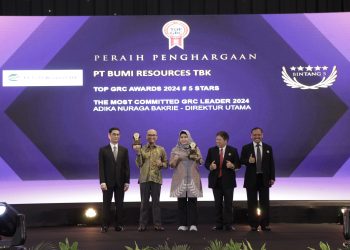Bumi Resources Raih Penghargaan Bintang 5 dan Most Committed GRC Leader dalam Ajang TOP GRC 2024