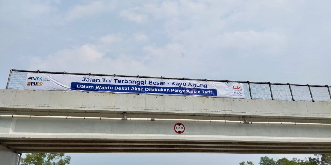 Berikut Besaran Tarif Tol Baru Terbanggi Besar – Kayu Agung