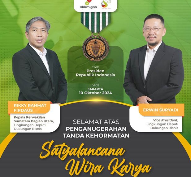 Berita Foto: Dua Pekerja Migas Terima Satyalancana