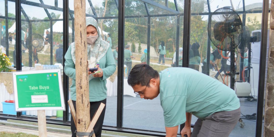 Serentak, Tanam Pohon sebagai Rangkaian Hari Habitat Dunia 2024