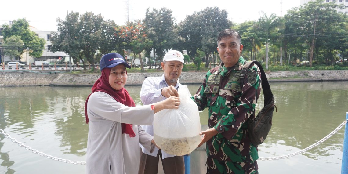 Tebar 4.000 Benih Ikan Nila di Sungai Kalimas Surabaya, PT Bhirawa Steel Kukuhkan Komitmen Pelestarian Lingkungan