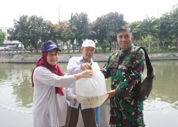 Tebar 4.000 Benih Ikan Nila di Sungai Kalimas Surabaya, PT Bhirawa Steel Kukuhkan Komitmen Pelestarian Lingkungan