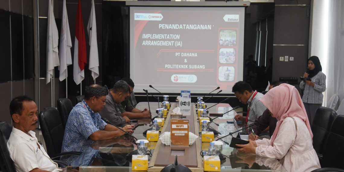 DAHANA Teken Kerjasama Aplikasi Teknologi Tepat Guna dengan Polsub