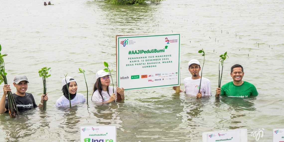 AAJI Tanam 1.525 Bibit Mangrove, Langkah Nyata Industri Asuransi Jiwa untuk Masa Depan Berkelanjutan