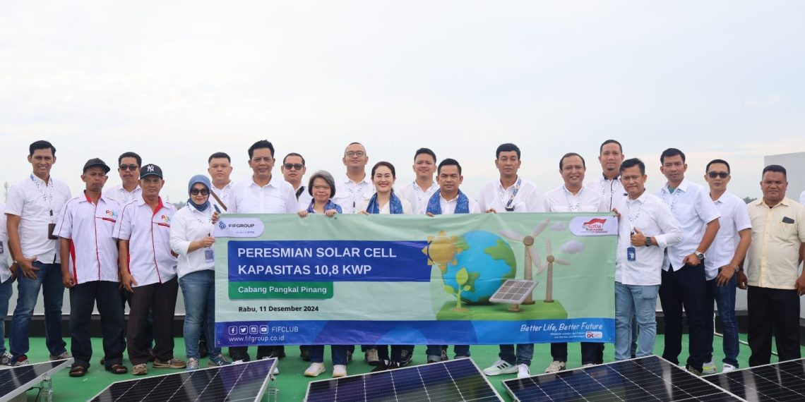 Mantapkan Langkah Keberlanjutan, Panel Surya ke-27 FIFGROUP Hadir di Pangkal Pinang