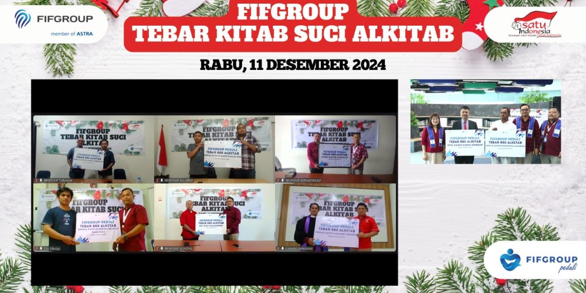 Sambut Natal 2024, FIFGROUP Bagikan 880 Alkitab di Delapan Gereja