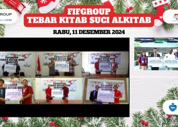 Sambut Natal 2024, FIFGROUP Bagikan 880 Alkitab di Delapan Gereja