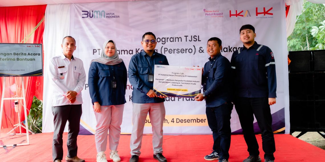 Salurkan Mesin Produksi Keripik Nanas, HKA Fasilitasi UMK di Prabumulih