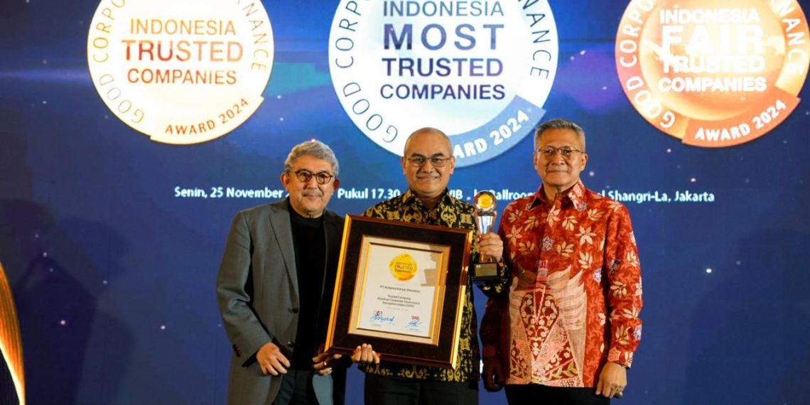 Hutama Karya Raih Predikat Indonesia Trusted Company 2024