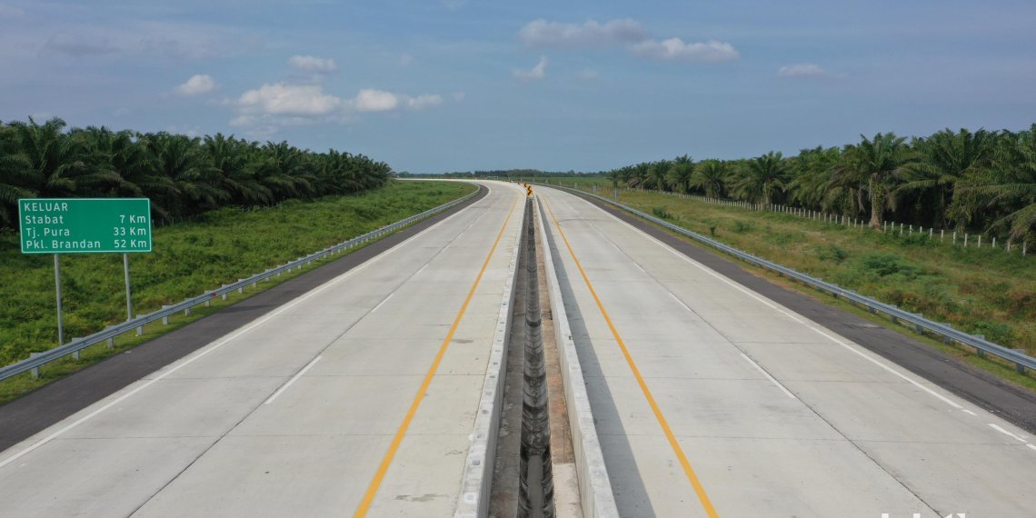 HKI Rampungkan Jalan Tol Tanjung Pura-Pangkalan Brandan, Dukung Fungsional Jalan Tol Selama Libur Nataru