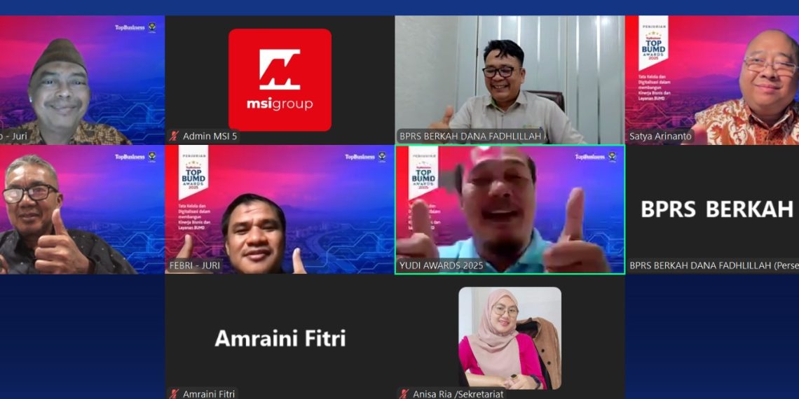 Performa Bisnis dan Layanan Prima, BPRS Berkah Dana Fadhlillah Kandidat Raih TOP BUMD Awards 2025