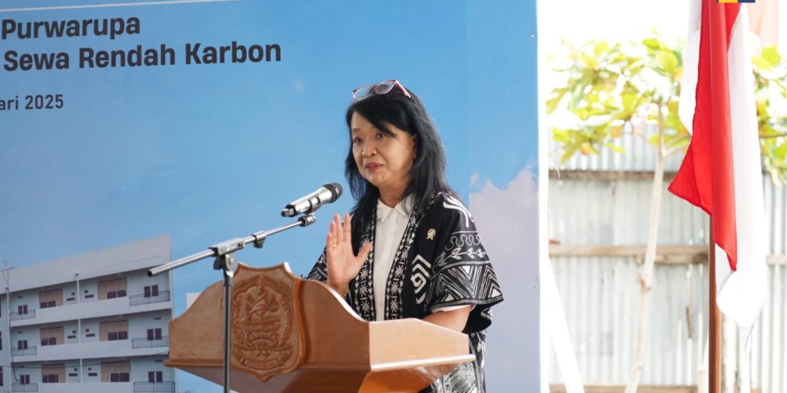 Wujudkan Hunian Hemat Energi, Wamen Diana Groundbreaking Pembangunan Purwarupa Rusunawa Rendah Karbon di Tegal