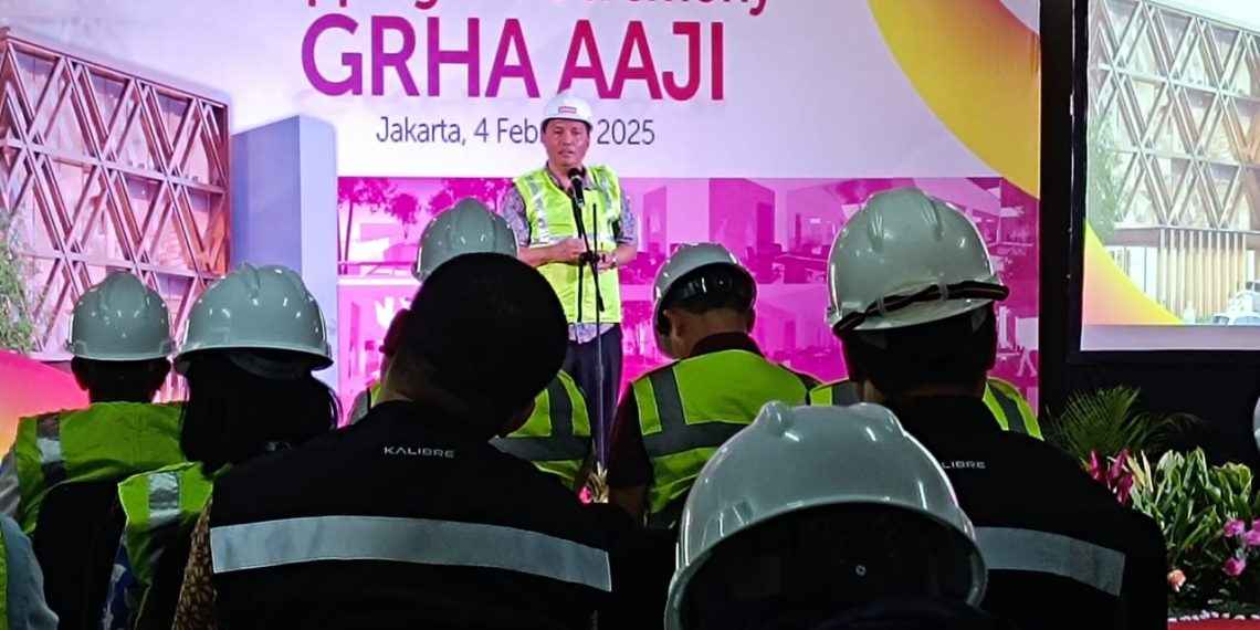 Topping Off Gedung Grha AAJI, Tonggak Baru bagi Industri Asuransi Jiwa Indonesia