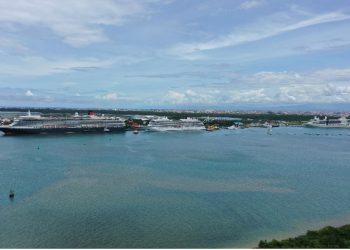 3 Cruise Sandar Bersamaan, Erick: Momentum Bersejarah bagi Pelabuhan Benoa