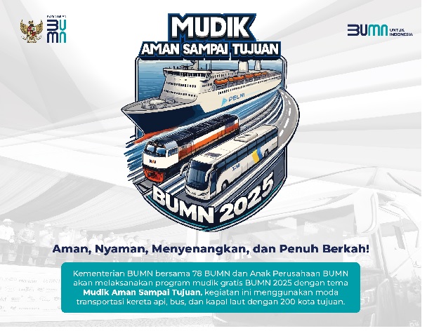 Mudik Gratis BUMN Kembali Digelar, Wujud Nyata Pelayanan BUMN untuk Masyarakat