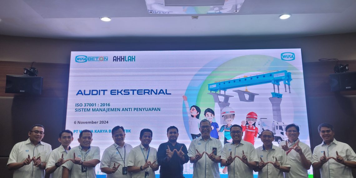 WIKA Beton Raih Sertifikat ISO 37001:2016 Sistem Manajemen Anti Penyuapan