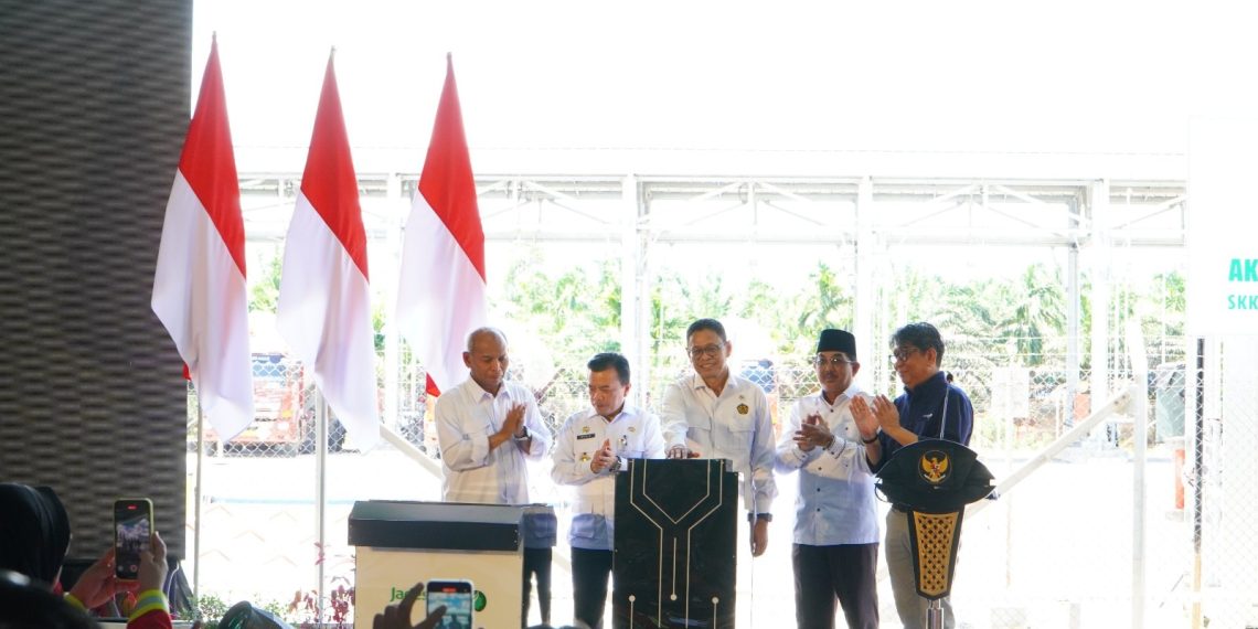 Wamen Resmikan Proyek Fasilitas Gas Akatara Di Jambi