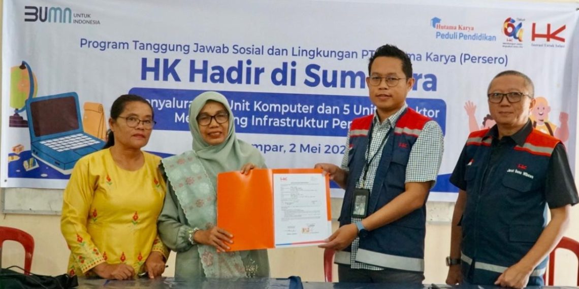 Hutama Karya Wujudkan Kemandirian Ekonomi dan Pendidikan Berkualitas Melalui Program HK Hadir di Sumatra