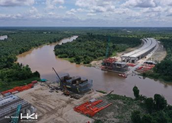 Lanjutkan Pembangunan Tol Lingkar Pekanbaru, HKI Catatkan Progres Pekerjaan 50%