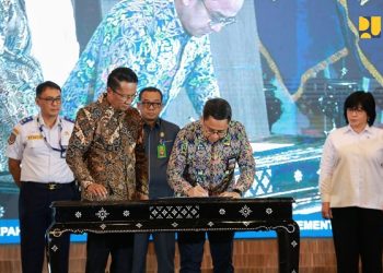 Dorong Peningkatan Tata Kelola Pemerintahan, Kementerian PU Tandatangani Nota Kesepahaman dengan Kementerian Hukum