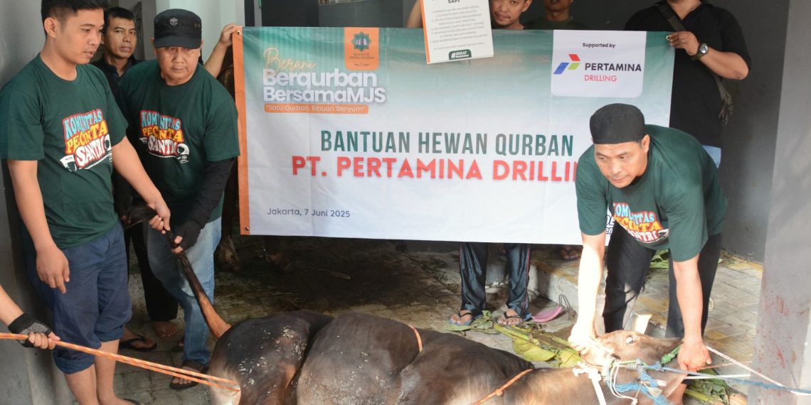 Pertamina Drilling Salurkan 16 Hewan Kurban di Hari Raya Idul Adha 1446 H