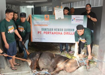 Pertamina Drilling Salurkan 16 Hewan Kurban di Hari Raya Idul Adha 1446 H
