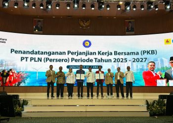 Penandatanganan PKB Periode Tahun 2025-2027 antara PLN dengan SP PLN