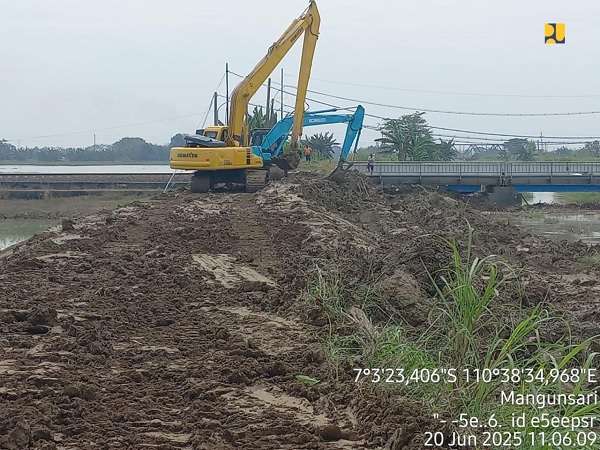 Menteri PU Respons Cepat Atasi Tanggul Jebol Sungai Renggong di Grobogan