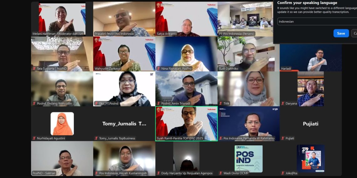 Jadi Calon Penerima Golden Trophy, Implementasi GRC di Pos Indonesia Muluskan Bisnis Berkelanjutan