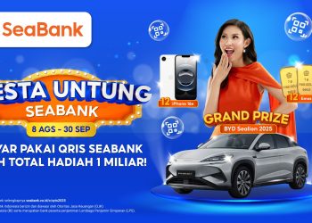 SeaBank Hadirkan Pesta Untung 2025 Berhadiah BYD Sealion, iPhone dan Emas Lewat Transaksi QRIS