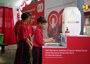 Libatkan 3.215 Peserta, Kementerian PU Tanamkan Perilaku Hidup Bersih dan Sehat di Sekolah Rakyat