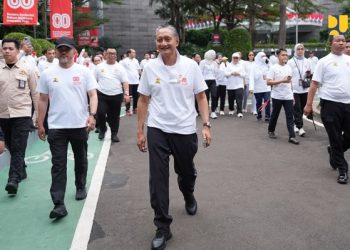 Meriahkan HUT ke-80 Kemerdekaan, Kementerian PU Selenggarakan Jalan Sehat dan Festival Merdeka