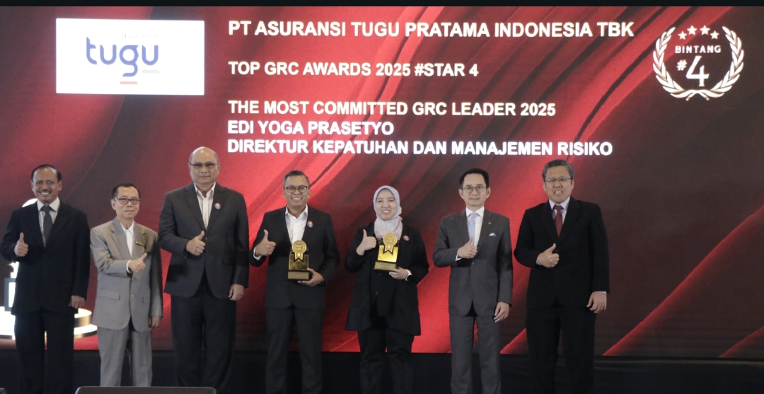 Tugu Insurance Raih Dua Penghargaan TOP GRC Awards 2025