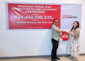 Asuransi Sinar Mas Bayarkan Interim Payment Klaim Asuransi Kebakaran Senilai Rp1,44 Miliar di Ketapang