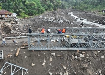 Pemasangan Jembatan Bailey Teodhae 1 Ditargetkan Rampung 4 Oktober 2025