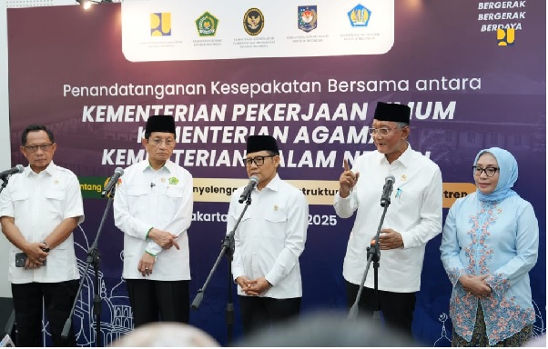 Sinergi Infrastruktur Pondok Pesantren, PU Tandatangani Kesepakatan Bersama Tiga Kementerian