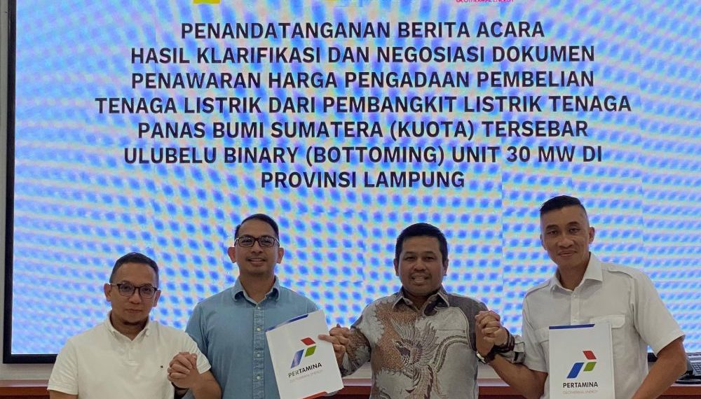 PGEO dan PLN IP Sepakati Tarif dengan PLN untuk PLTP Ulubelu Bottoming Unit