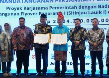 Sinergi HPSL dan Mitra Perbankan Wujudkan Pembiayaan Flyover Sitinjau Lauik I