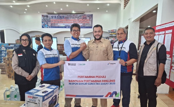 Direksi Pertamina Drilling Salurkan Bantuan Kepada Walikota Padang dan Dapur Umum di Lubuk Minturun Sumatera Barat