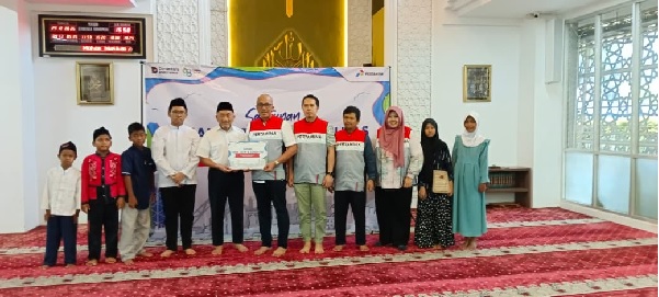 Pertamina Drilling Salurkan Santunan untuk 75 Anak Yatim, Dhuafa, dan Difabel di HUT ke-68 Pertamina