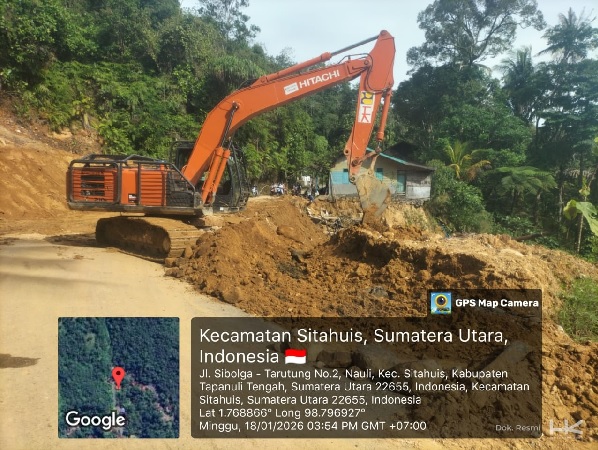 Kolaborasi Kementerian PU dan Hutama Karya, Penanganan Batu Lubang Perkuat Akses Tarutung-Sibolga