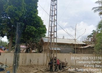 Kementerian PU Intensifkan Pembangunan Sumur Bor Air Baku di Aceh Tamiang Pascabencana