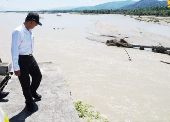 Tinjau Jembatan Pantai Dona di Aceh Tenggara, Menteri Dody Beri Solusi Bangun Sabo Dam di Kawasan Hulu Sungai Alas