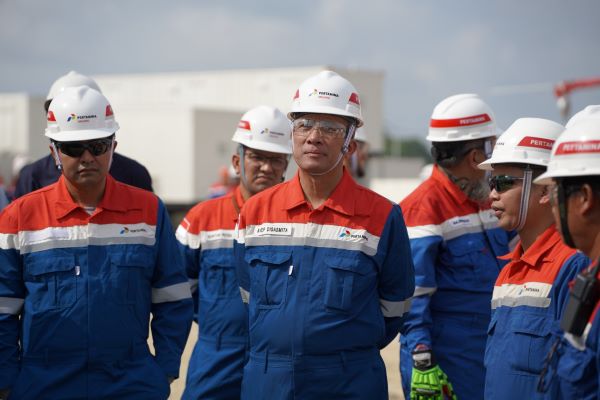 Tinjau Rig PDSI#54.2 di Rokan, Direksi Pertamina Drilling Perkuat Budaya Safety