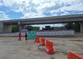Hutama Karya Bersama Polda Sumsel Terapkan Rekayasa Lalu Lintas di Fungsional Tol Palembang-Betung